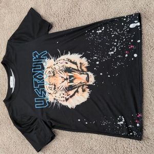 vintage style black graphic tee